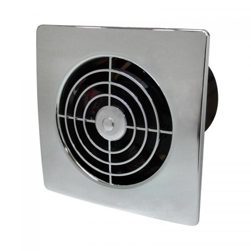 4 Inch Lo-Profile Chrome Extractor Fan with Timer